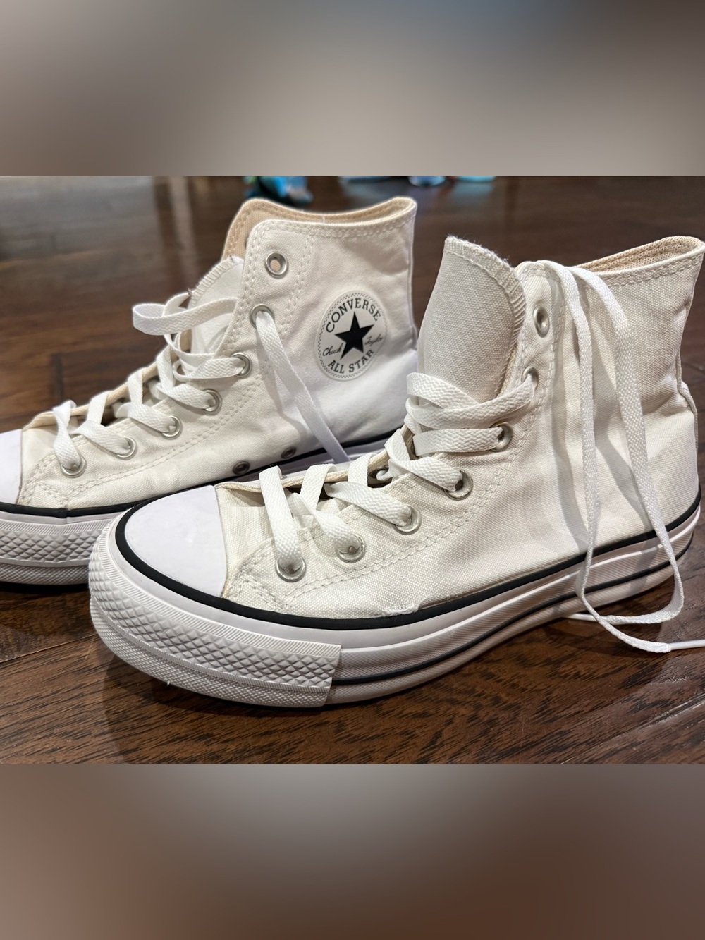 WOMEN'S CONVERSE CHUCK TAYLOR ALL STAR HI HIGH-TOP PLATFORM SNEAKERS, size 8.5